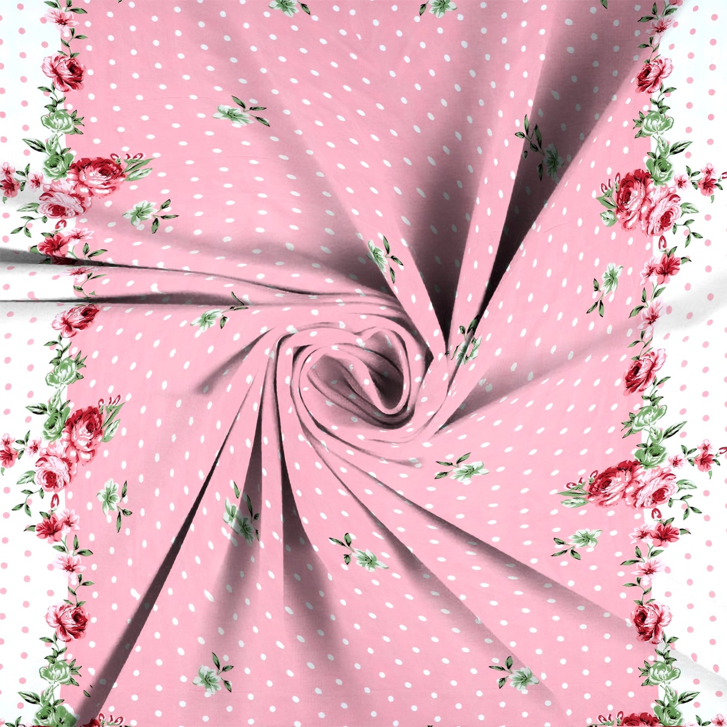 Super Soft Glace Cotton All Round Elastic Fitted Double Bed Bedsheet with 2 Pillow Covers-72x78x8