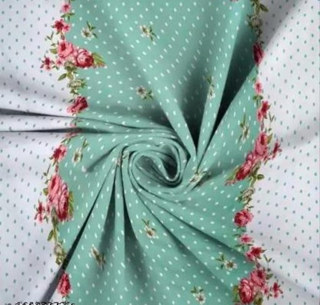 Super Soft Glace Cotton All Round Elastic Fitted Double Bed Bedsheet with 2 Pillow Covers-72x78x8