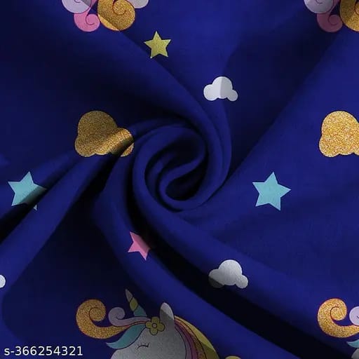 Super Soft Glace Cotton All Round Elastic Fitted Double Bed Bedsheet with 2 Pillow Covers-72x78x8