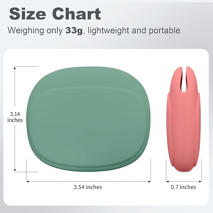 Silicone Headphone Organizer - Portable Earbud Case Data Cable Storage Case