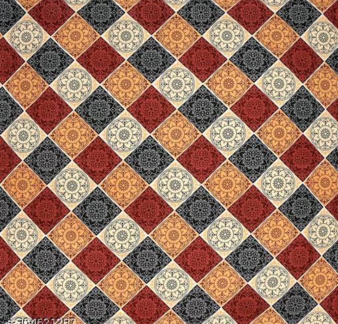 Super Soft Glace Cotton All Round Elastic Fitted Double Bed Bedsheet with 2 Pillow Covers-72x78x8